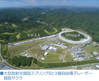 大型放射光施設スプリング8とX線自由電子レーザー施設サクラ